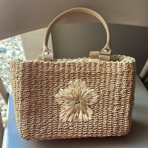 Faded Glory straw hand bag